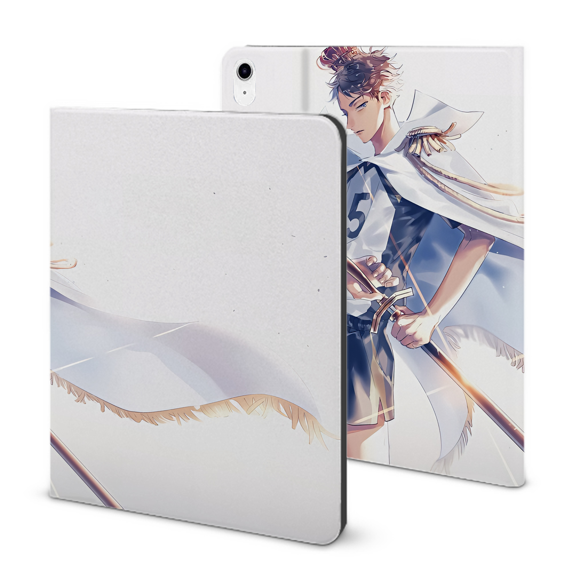 （画像用） ハイキュー!! Haikyu!! IPad ケース ブック型 PUレザー TPU 耐衝撃 軽量 薄型 ペン収納なし 全面保護 IPad 各モデル対応